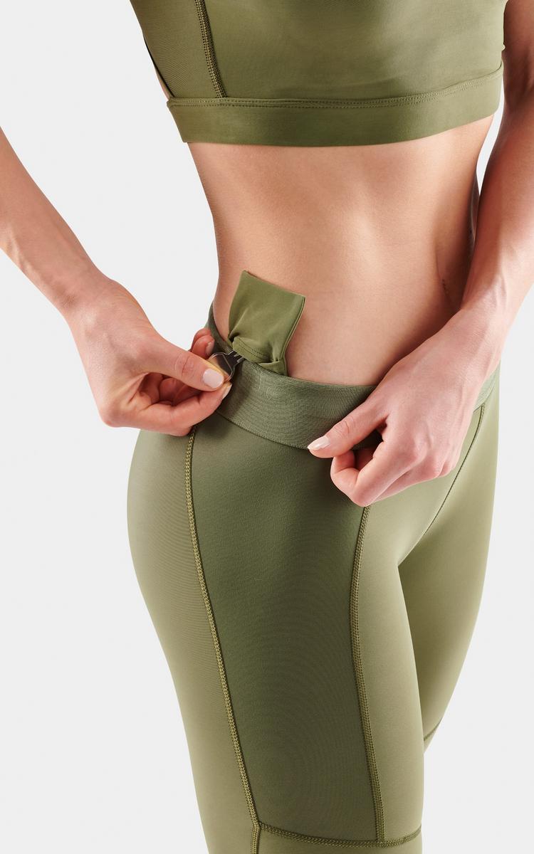 Skins Skins S3 Thermal Long Tight Tights Damen - khaki - 5 | SportScheck