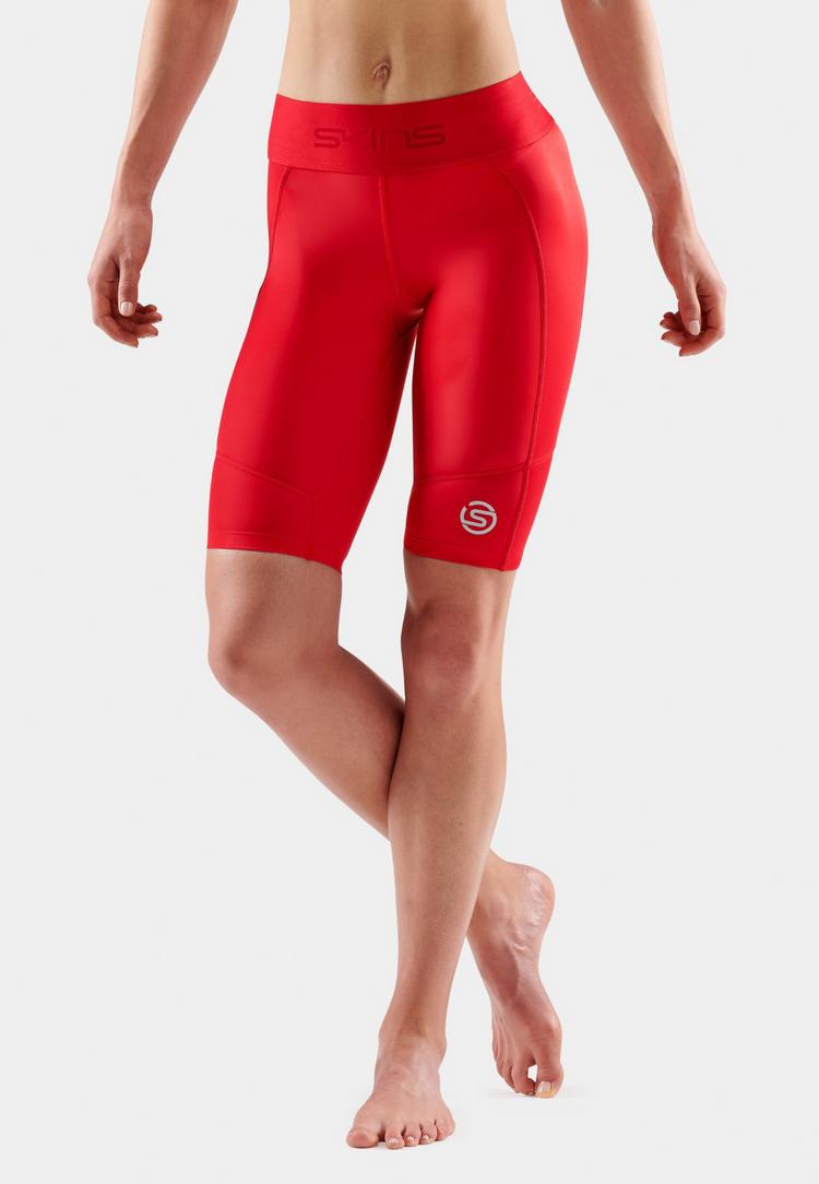 Skins Skins S3 Half tights Tights Damen - red - 0 | SportScheck