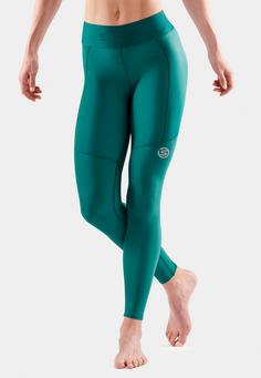 Rückansicht von Skins S3 Thermal Long Tight Tights Damen lt teal