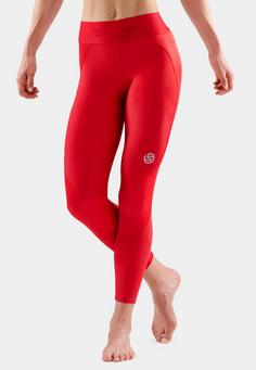 Rückansicht von Skins S3 Thermal Long Tight Tights Damen red