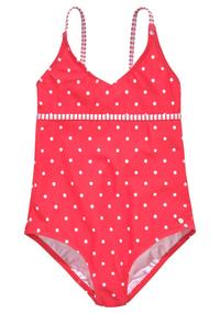 S.OLIVER Badeanzug Badeanzug Damen - rot-wei&szlig;