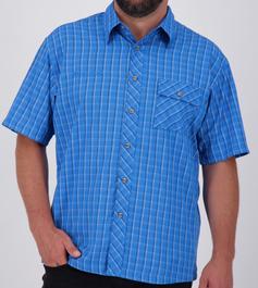 DEPROC active COPPER NEW Men Outdoorhemd Herren blue check