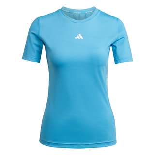 adidas Techfit Training T-Shirt T-Shirt Damen Pulse Blue / White