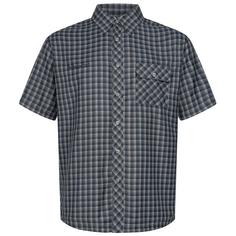 DEPROC active COPPER NEW Men Outdoorhemd Herren Anthrazit gray check