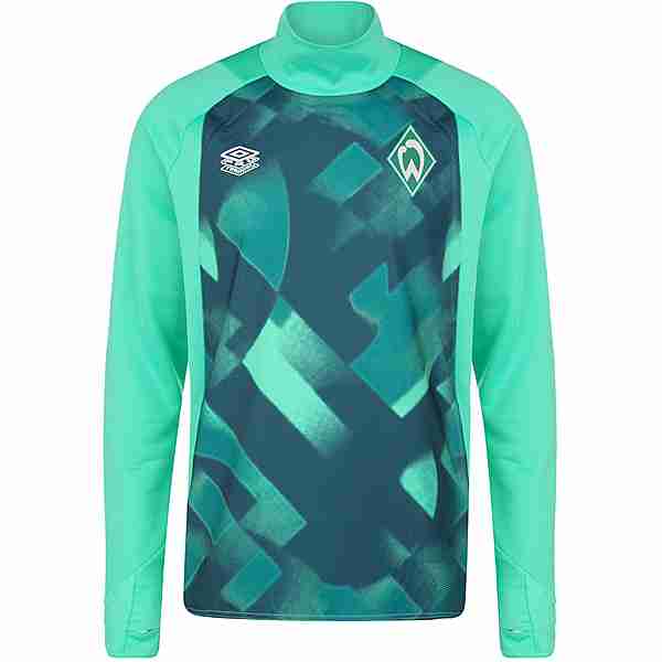 UMBRO SV Werder Bremen Drill Funktionssweatshirt Herren mint / dunkelgrün
