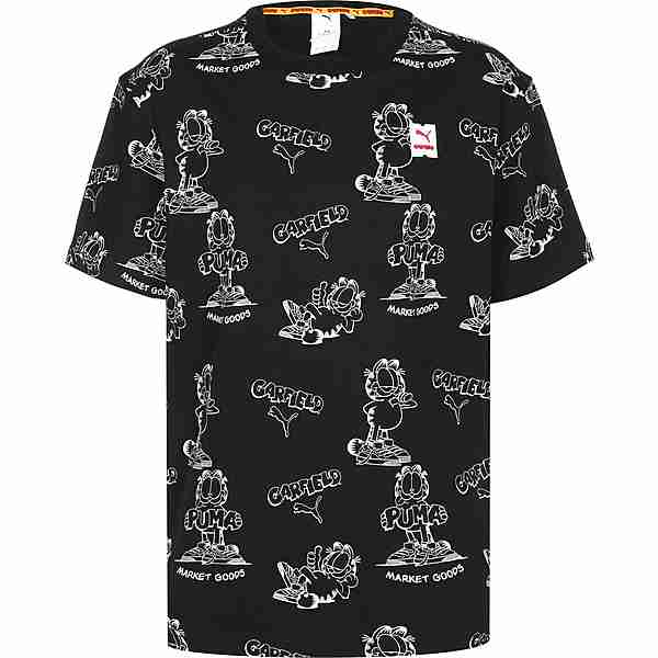 PUMA Garfield  AOP T-Shirt Herren schwarz
