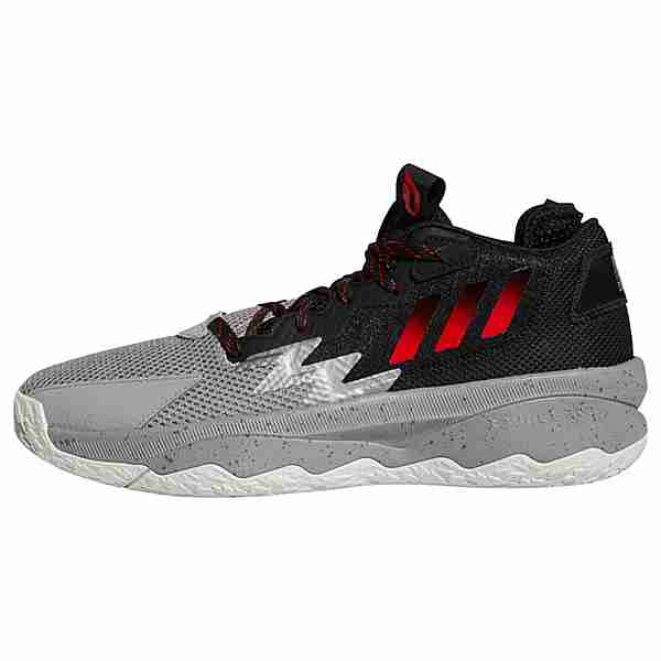 adidas Dame 8 Basketballschuh Sneaker Grey Three / Red / Core Black