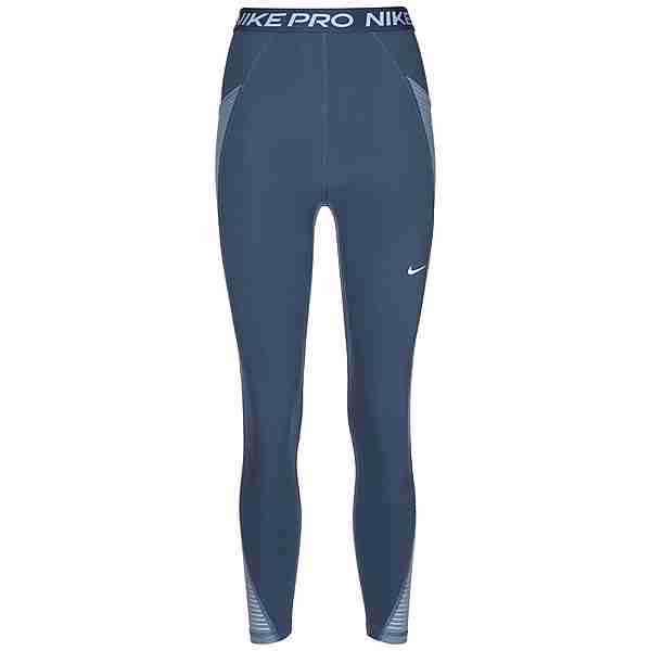 Nike Pro Dri-FIT Tights Damen graugrün / hellblau