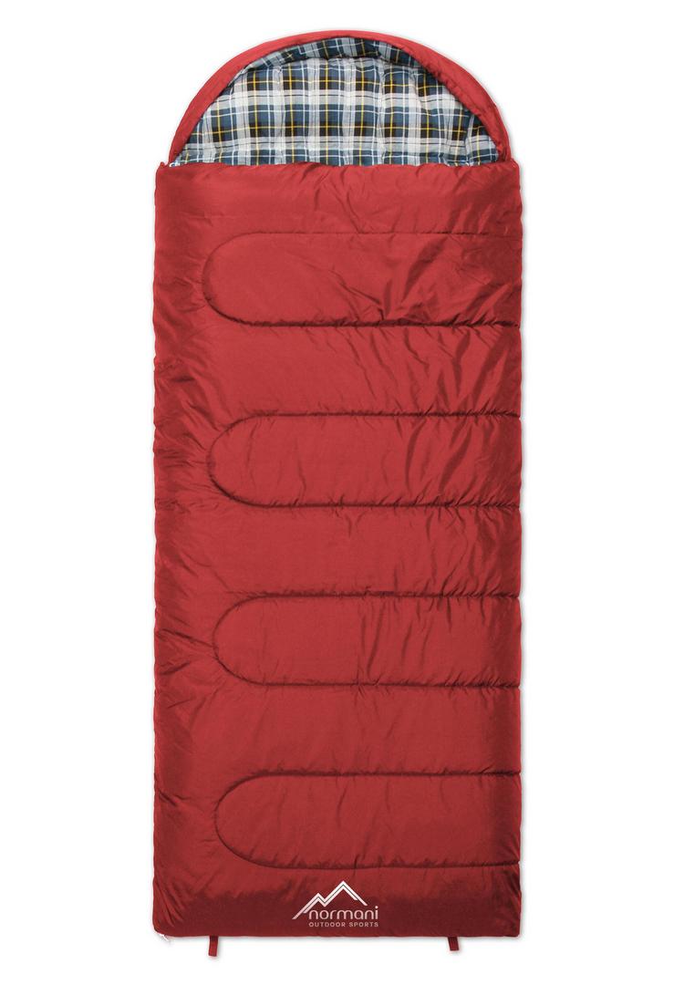 normani Outdoor Sports normani Outdoor Sports Antarctica Kunstfaserschlafsack - Rot - 0 | SportScheck