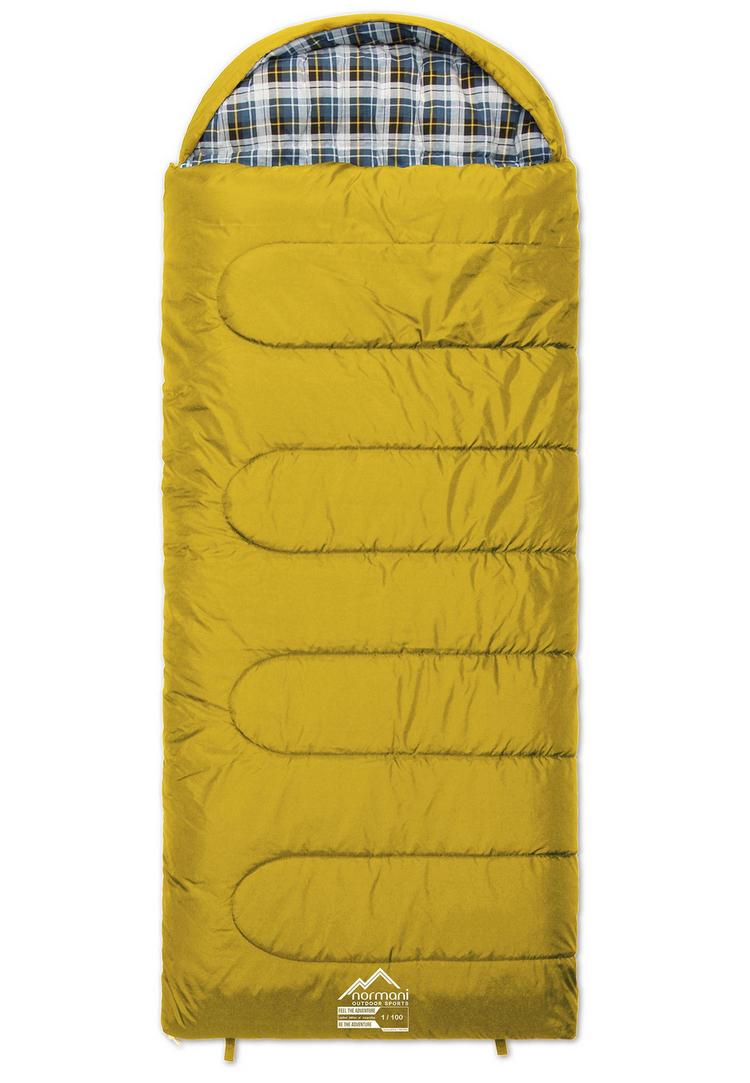 normani Outdoor Sports normani Outdoor Sports Antarctica Kunstfaserschlafsack - Gelb - 0 | SportScheck