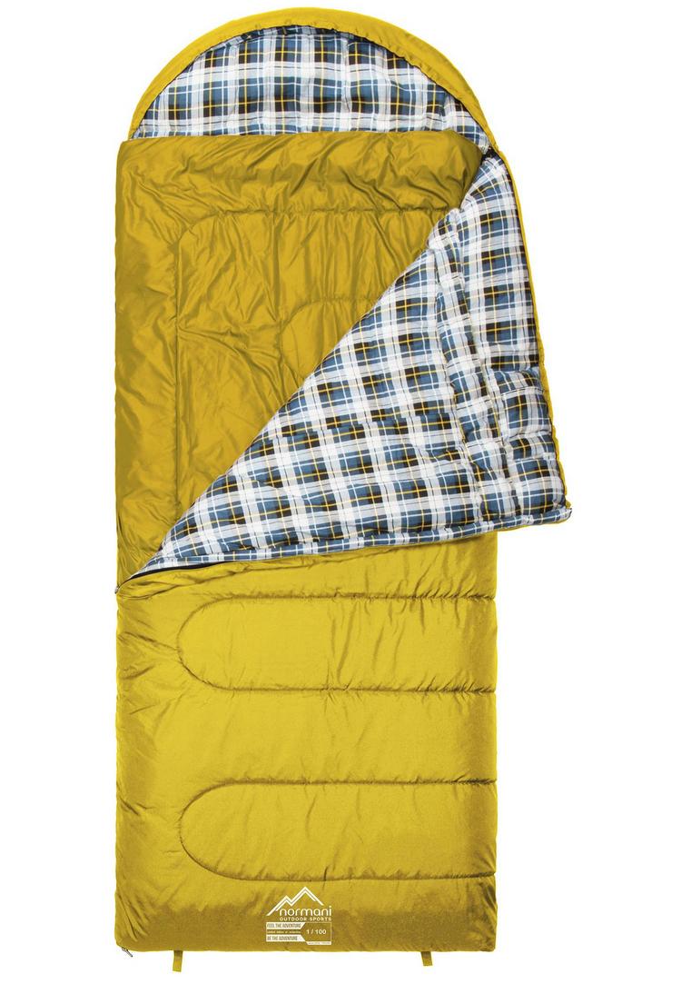 normani Outdoor Sports normani Outdoor Sports Antarctica Kunstfaserschlafsack - Gelb - 3 | SportScheck
