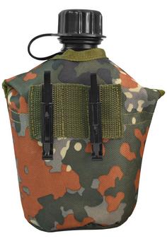 Rückansicht von normani Outdoor Sports Trinkflasche Flecktarn