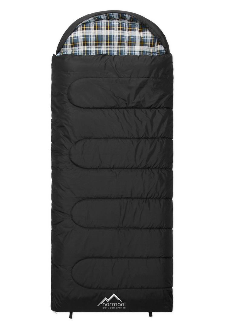 normani Outdoor Sports normani Outdoor Sports Antarctica Kunstfaserschlafsack - Schwarz - 0 | SportScheck