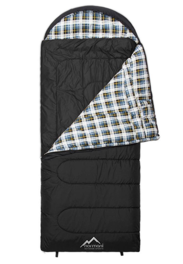 normani Outdoor Sports normani Outdoor Sports Antarctica Kunstfaserschlafsack - Schwarz - 3 | SportScheck