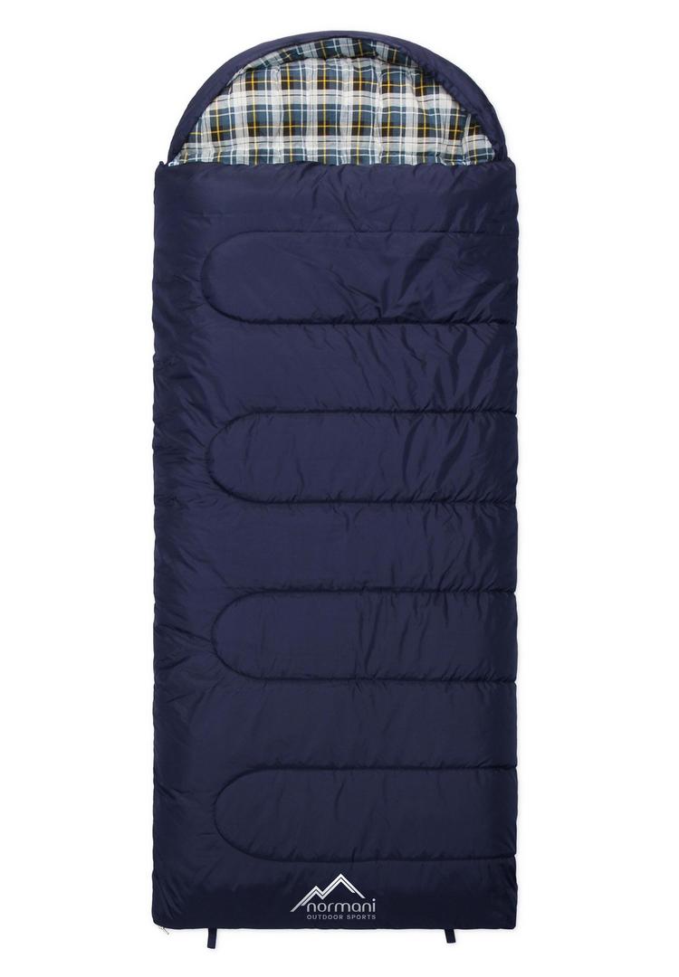 normani Outdoor Sports normani Outdoor Sports Antarctica Kunstfaserschlafsack - Marine - 0 | SportScheck