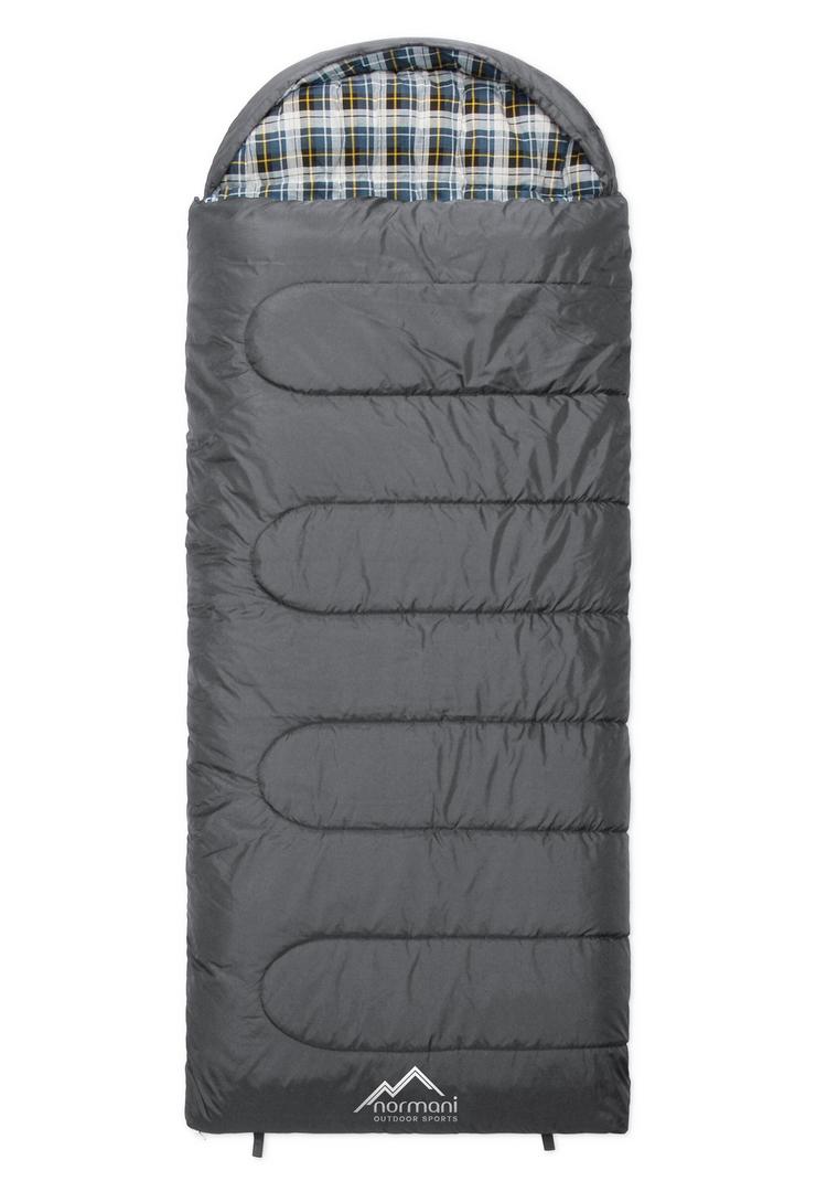 normani Outdoor Sports normani Outdoor Sports Antarctica Kunstfaserschlafsack - Grau - 0 | SportScheck