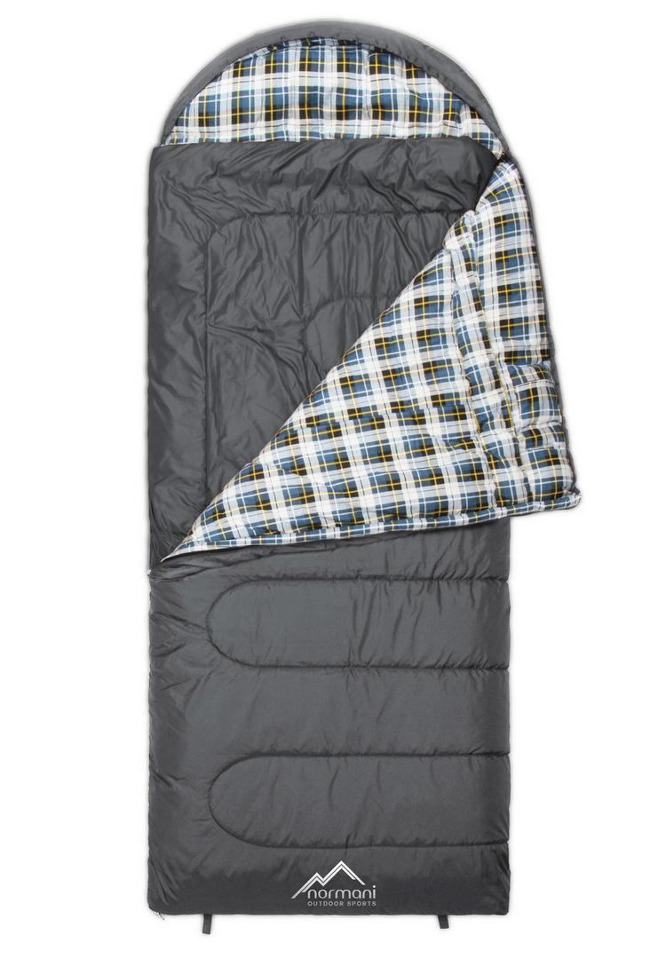 normani Outdoor Sports normani Outdoor Sports Antarctica Kunstfaserschlafsack - Grau - 3 | SportScheck