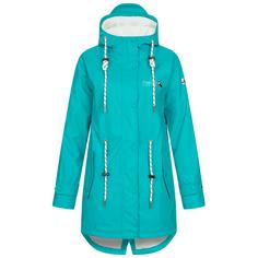 DEPROC active Friesennerz ELLESMERE WOMEN Regenjacke Damen turquoise