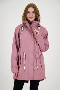 Rückansicht von DEPROC active Friesennerz ELLESMERE WOMEN Regenjacke Damen berry