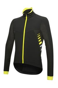 RH+ Logo Alfa Padded Jkt Fahrradjacke Herren - black-fluo yellow-reflex
