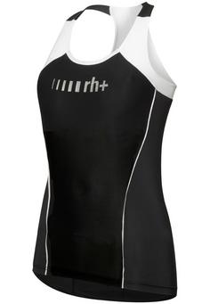 RH+ Logo W Top Fahrradtrikot Damen black-white-silver