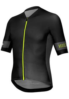 RH+ Lab Jersey Fahrradtrikot Herren black-beluga black-acid lime