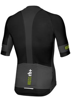 Rückansicht von RH+ Speed Jersey Fahrradtrikot Herren black/beluga black/acid lime