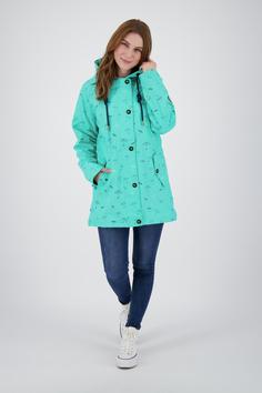 Rückansicht von ANKERGLUT ANKERGLUTMEER Regenjacke Damen turquoise