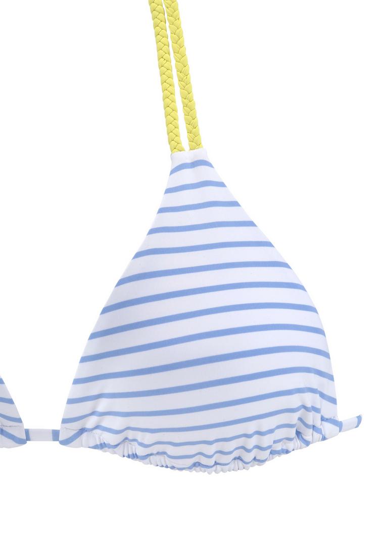 VENICE BEACH VENICE BEACH Triangel-Bikini-Top Bikini Oberteil Damen - schwarz-wei&szlig;-limette - 2 | SportScheck