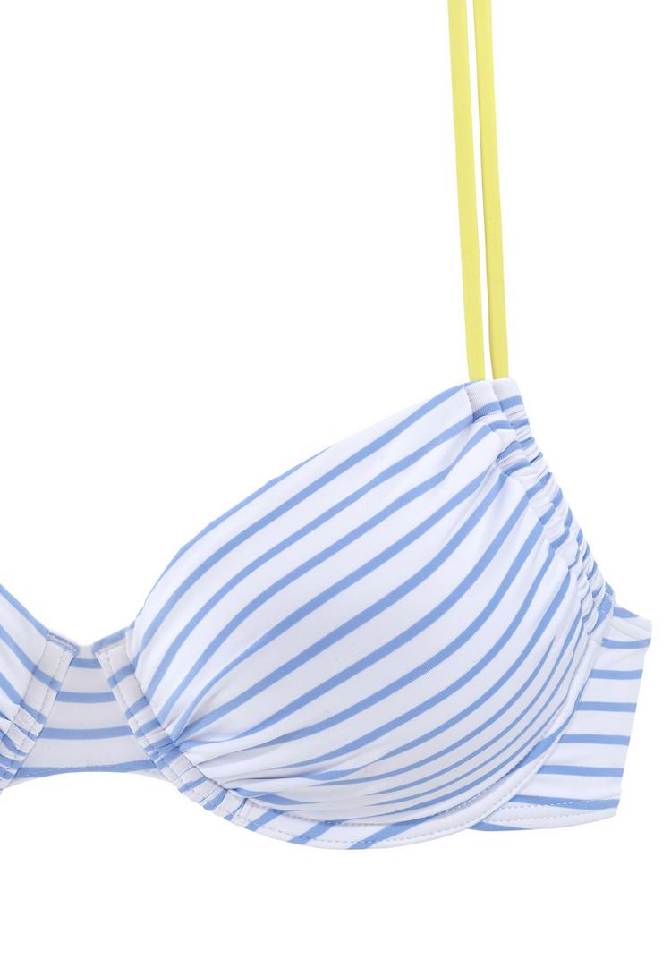 VENICE BEACH VENICE BEACH B&uuml;gel-Bikini-Top Bikini Oberteil Damen - schwarz-wei&szlig;-limette - 2 | SportScheck