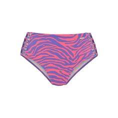 VENICE BEACH Highwaist-Bikini-Hose Bikini Hose Damen violett-koralle