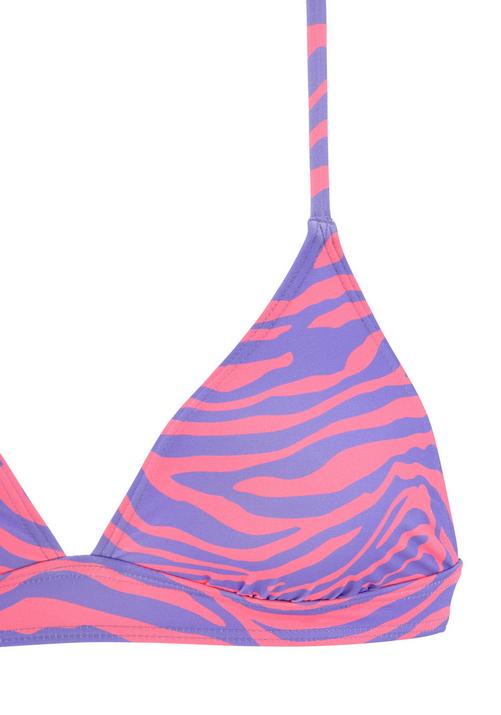 Rückansicht von VENICE BEACH Triangel-Bikini-Top Bikini Oberteil Damen violett-koralle