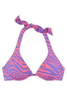 VENICE BEACH Bügel-Bikini-Top Bikini Oberteil Damen violett-koralle