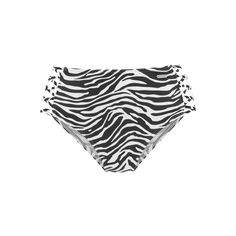 VENICE BEACH Highwaist-Bikini-Hose Bikini Hose Damen schwarz-weiß