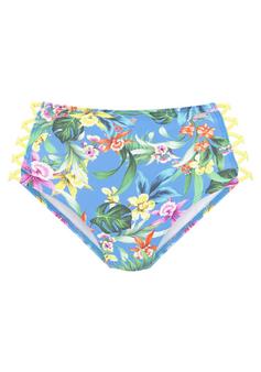 VENICE BEACH Bikini-Hose Bikini Hose Damen blau-bedruckt