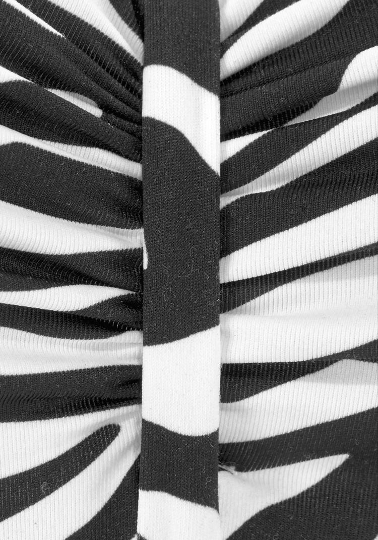 VENICE BEACH VENICE BEACH B&uuml;gel-Bandeau-Bikini-Top Bikini Oberteil Damen - schwarz-wei&szlig; - 1 | SportScheck