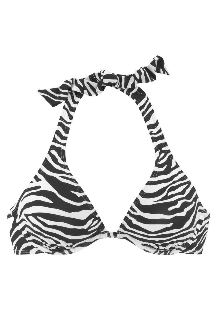 VENICE BEACH VENICE BEACH B&uuml;gel-Bikini-Top Bikini Oberteil Damen - schwarz-wei&szlig; - 0 | SportScheck