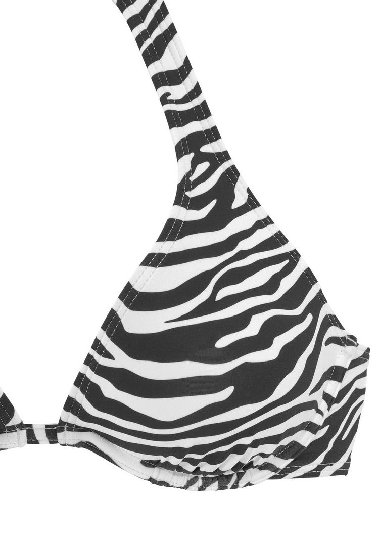VENICE BEACH VENICE BEACH B&uuml;gel-Bikini-Top Bikini Oberteil Damen - schwarz-wei&szlig; - 0 | SportScheck