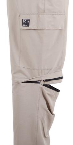 Rückansicht von DEPROC active KENTVILLE Full Stretch Zip-Off Trekkinghose Herren sand