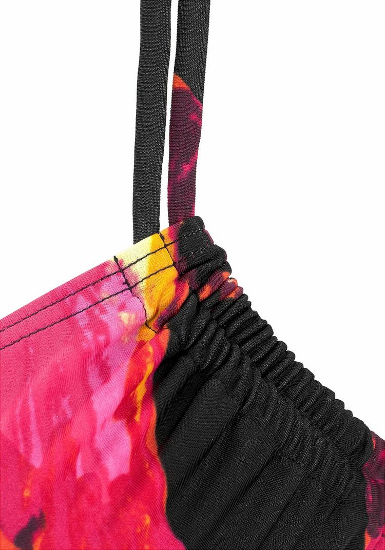 Lascana Lascana B&uuml;gel-Bikini Bikini Set Damen - schwarz-bedruckt - 0 | SportScheck