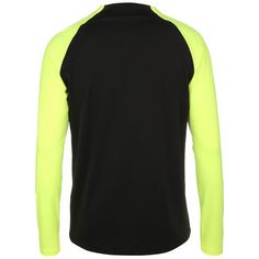 Rückansicht von Nike Academy Pro Langarmshirt Herren schwarz / gelb