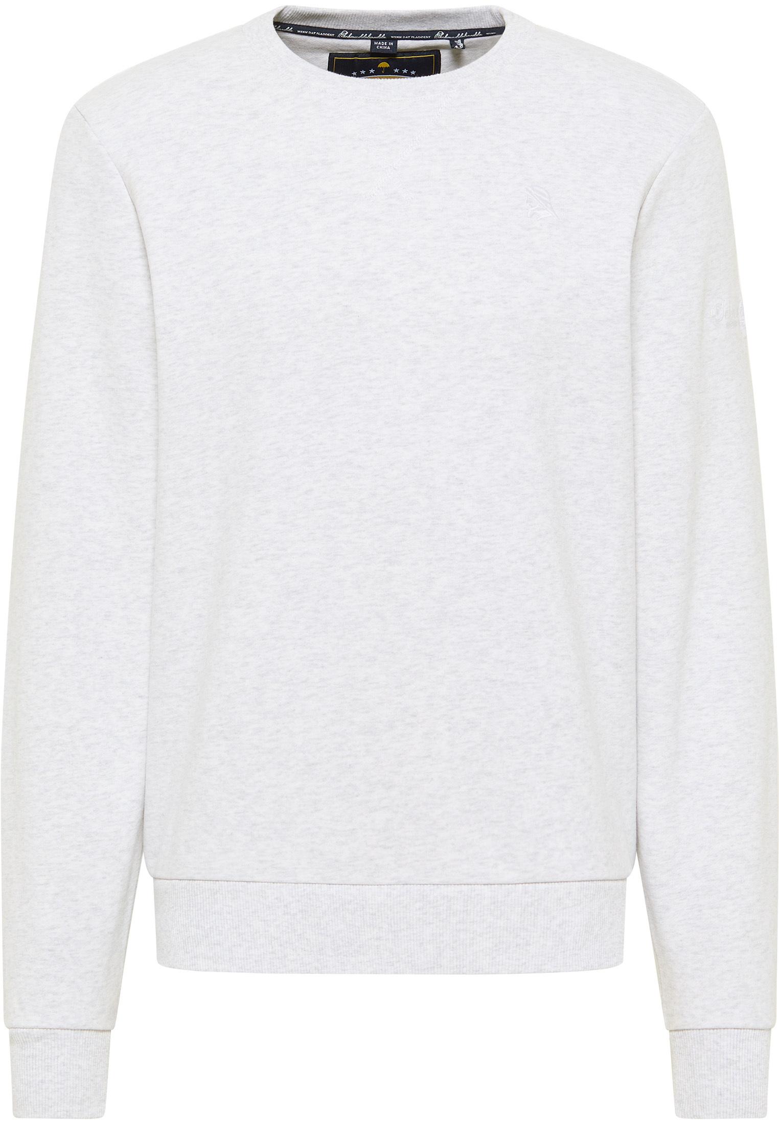 Schmuddelwedda Sweatshirt Herren Wollweiss Melange
