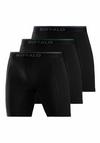 Buffalo Langer Boxer Unterhose Herren - schwarz