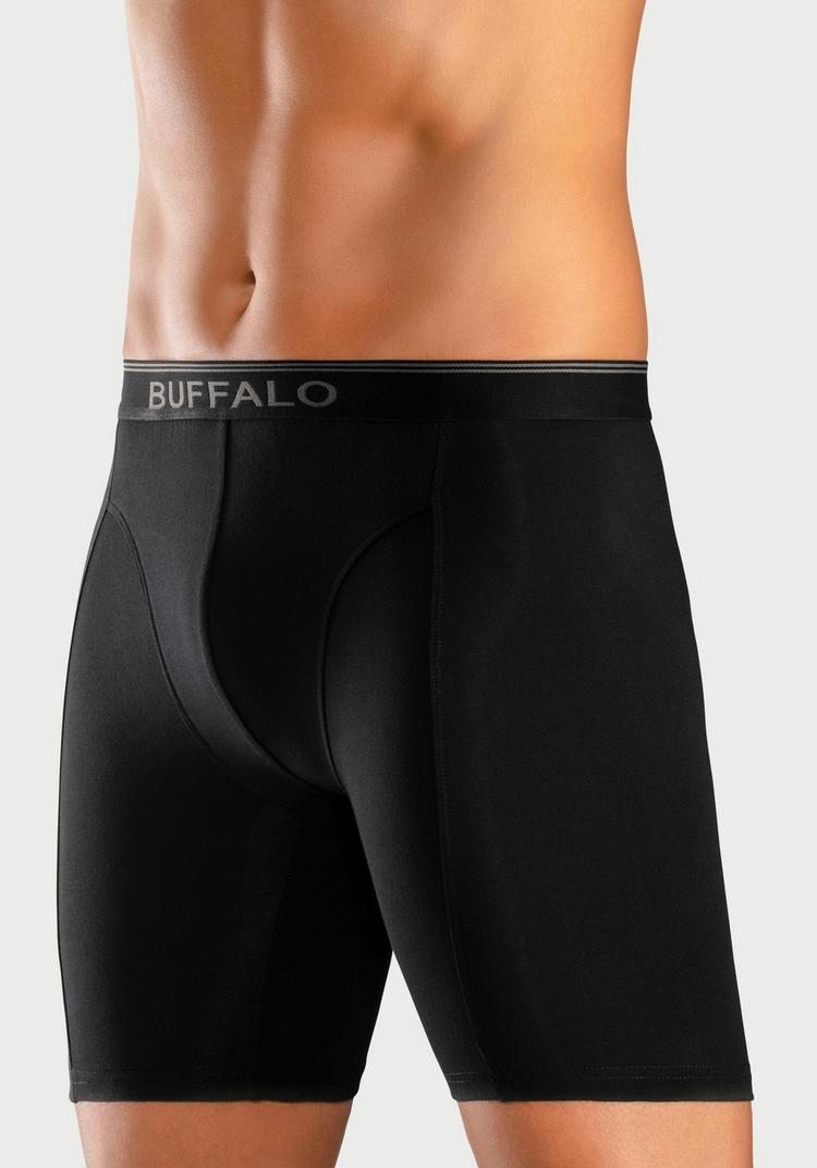 Buffalo Buffalo Langer Boxer Unterhose Herren - schwarz - 1 | SportScheck
