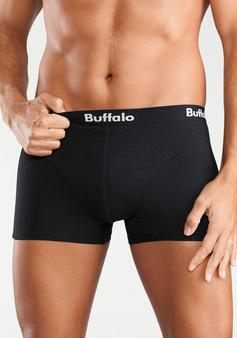 Rückansicht von Buffalo Boxer Boxershorts Herren schwarz, schwarz, schwarz