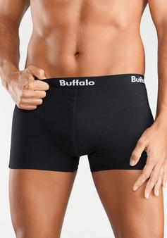 Rückansicht von Buffalo Boxer Boxershorts Herren olivgrün, grau-meliert, schwarz