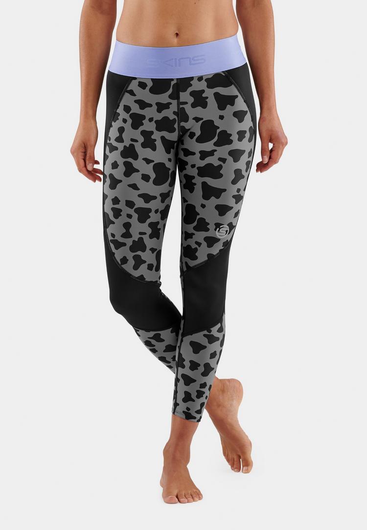 Skins Skins S3 Long Tights Tights Damen - Animal Black - 0 | SportScheck