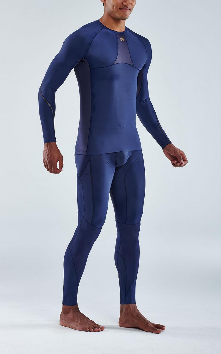 Skins Skins S5 Longsleeve Funktionsshirt Herren - navy blue - 4 | SportScheck