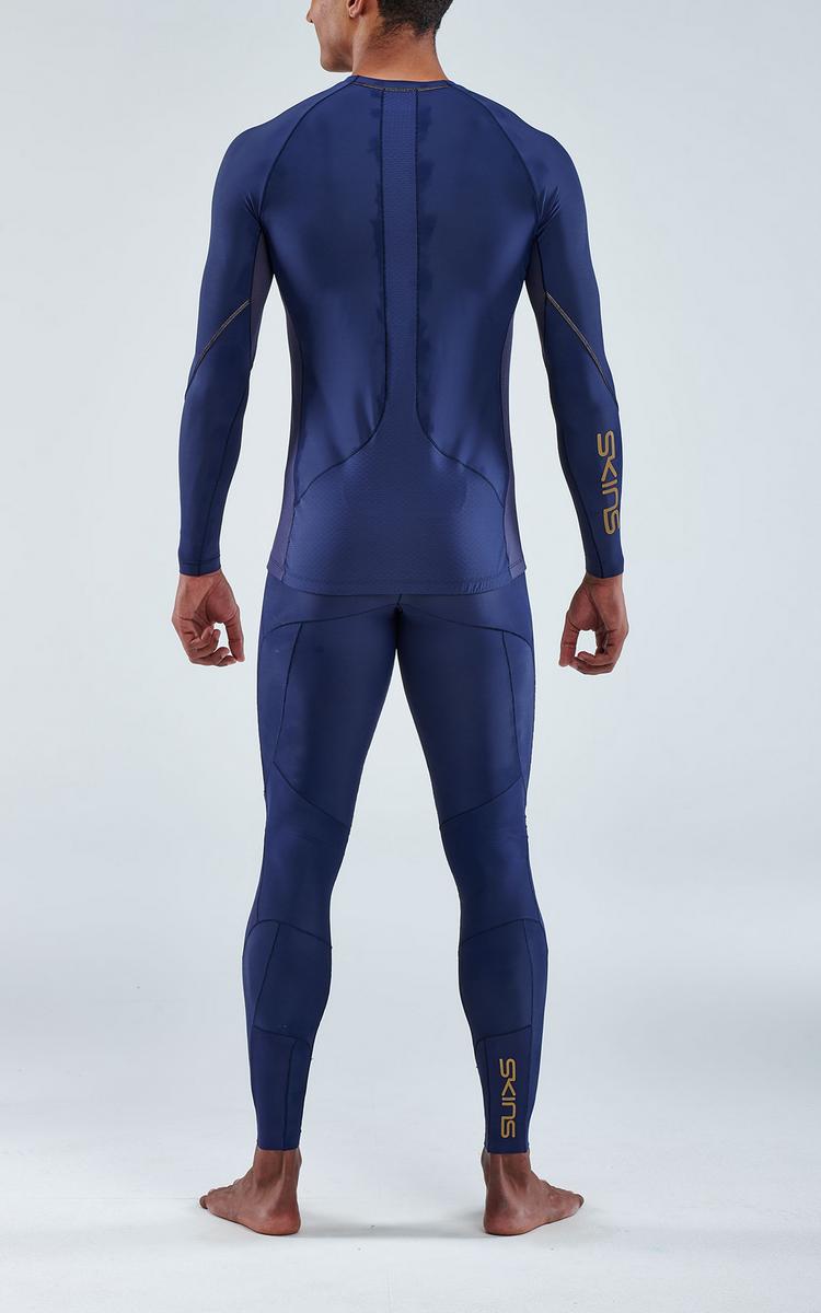 Skins Skins S5 Longsleeve Funktionsshirt Herren - navy blue - 5 | SportScheck