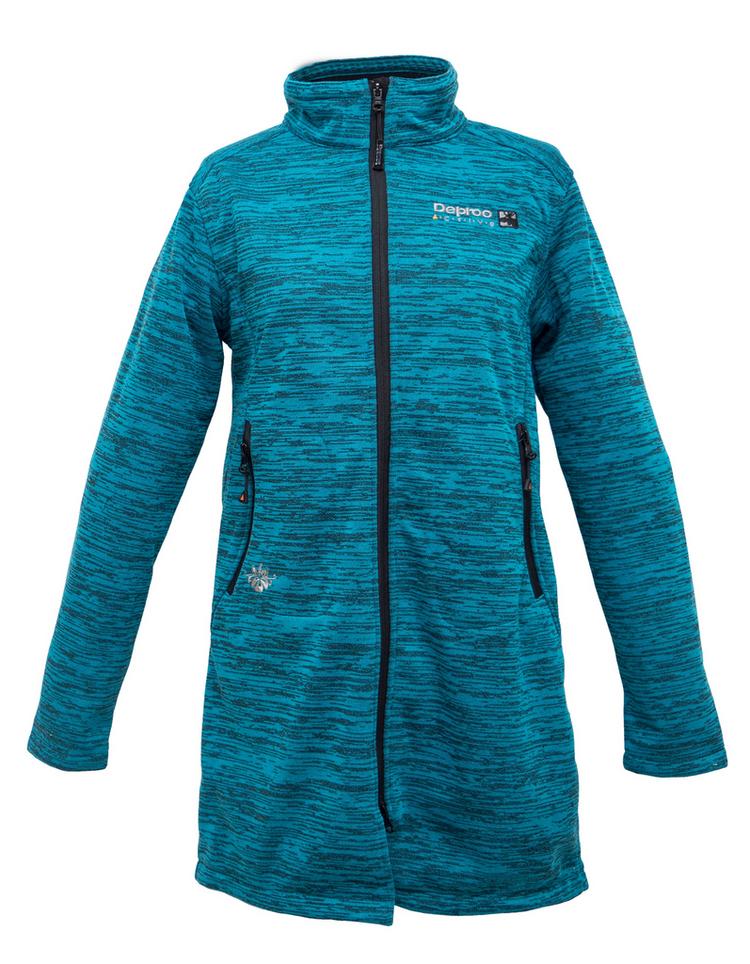 DEPROC active DEPROC active ELMSDALE LONG NEW CS Strickfleece Damen - turquoise - 0 | SportScheck